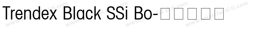 Trendex Black SSi Bo字体转换